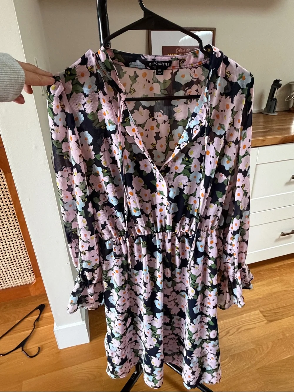 J Crew Mercantile Floral Midi Dress